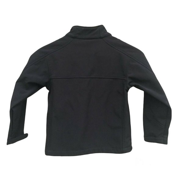 Bone Collector Boys Black Jacket Sz Small Outdoors Full Zip Front Pockets Logo - Picture 2 of 6